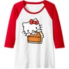 image:imageHello Kitty Slice Of Pumpkin Pie Raglan Baseball TeeRedWhite