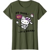 image:imageHello Kitty So Cute Its Scary TShirtOlive Green