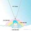 image:imageHello Kitty Tuxedo Sam Womens Pendant Necklace 18  Silver Plated Brass and Enamel Necklace Officially Licensed Sanrio