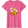 image:imageHello Kitty and Friends Pile of Autumn Leaves TShirtPink Heather