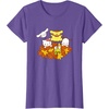 image:imageHello Kitty and Friends Pile of Autumn Leaves TShirtPurple Heather