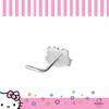 image:imageHello Kitty and Friends Sanrio Nose Stud 316L Stainless Steel LBend Nose Ring Kuromi My Melody Cinnamoroll Official LicenseHello Kitty Clear Crystal