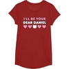 image:imageIll Be Your Dear Daniel Couples Matching Valentines Day TShirtCranberry Red