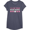 image:imageIll Be Your Dear Daniel Couples Matching Valentines Day TShirtHeather Blue
