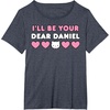 image:imageIll Be Your Dear Daniel Couples Matching Valentines Day TShirtHeather Blue