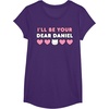 image:imageIll Be Your Dear Daniel Couples Matching Valentines Day TShirtPurple