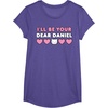 image:imageIll Be Your Dear Daniel Couples Matching Valentines Day TShirtPurple Heather