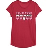 image:imageIll Be Your Dear Daniel Couples Matching Valentines Day TShirtRed Heather