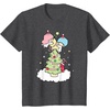 image:imageLittle Twin Stars Christmas Tree TShirtDark Heather Grey
