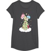 image:imageLittle Twin Stars Christmas Tree TShirtDark Heather Grey