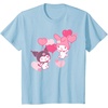 image:imageMy Melody and Kuromi Valentines Day Hearts Tee Shirt TShirtBaby Blue