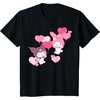 image:imageMy Melody and Kuromi Valentines Day Hearts Tee Shirt TShirtBlack
