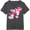 image:imageMy Melody and Kuromi Valentines Day Hearts Tee Shirt TShirtDark Heather Grey