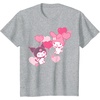 image:imageMy Melody and Kuromi Valentines Day Hearts Tee Shirt TShirtHeather Grey