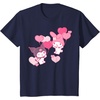 image:imageMy Melody and Kuromi Valentines Day Hearts Tee Shirt TShirtNavy Blue