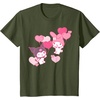 image:imageMy Melody and Kuromi Valentines Day Hearts Tee Shirt TShirtOlive Green