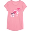 image:imageMy Melody and Kuromi Valentines Day Hearts Tee Shirt TShirtPink