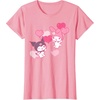 image:imageMy Melody and Kuromi Valentines Day Hearts Tee Shirt TShirtPink