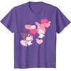 image:imageMy Melody and Kuromi Valentines Day Hearts Tee Shirt TShirtPurple Heather