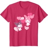 image:imageMy Melody and Kuromi Valentines Day Hearts Tee Shirt TShirtRed Heather