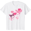 image:imageMy Melody and Kuromi Valentines Day Hearts Tee Shirt TShirtWhite