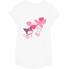 image:imageMy Melody and Kuromi Valentines Day Hearts Tee Shirt TShirtWhite