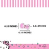 image:imageNose Rings 20g Stainless Steel Kawaii Cute 316L Straight Bone Nose Stud Officially Licensed SanrioHello Kitty Pink Bow