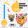 image:imageOtamatone Special Edition Sanrio Aggretsuko  Rage  Fun Electronic Musical Toy Synthesizer Instrument by Maywa Denki Official Licensed Includes Song Sheet and English InstructionsAggretsuko Rage
