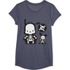 image:imagePochacco Skeleton Halloween Tee Shirt TShirtHeather Blue