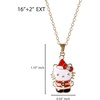 image:imageSALLY ROSE Hello Kitty Christmas Necklace Official License 162 18k Gold FlashPlated and Enamel Pendant Necklace with Crystal Accent