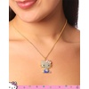 image:imageSALLY ROSE Hello Kitty Enamel and Pave Crystal Pendant Necklace Official License Gold or Silver Tone 163 Hello Kitty Necklace Sanrio GiftsBlue