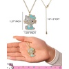 image:imageSALLY ROSE Hello Kitty Enamel and Pave Crystal Pendant Necklace Official License Gold or Silver Tone 163 Hello Kitty Necklace Sanrio GiftsGreen