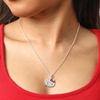 image:imageSALLY ROSE Hello Kitty Keychain and Necklace Set for Women Official License Crystal Pave Sanrio Pendant Necklace and Key Chain