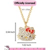 image:imageSALLY ROSE Hello Kitty Necklace for Women with Pave Crystals 163 Gold Plated and Enamel Sanrio Pendant Necklace Official License