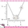 image:imageSALLY ROSE Sanrio Hello Kitty Birthstone Necklace 18  Silver Plated Hello Kitty Necklace with Birthstone Officially LicensedApril  Clear