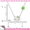 image:imageSALLY ROSE Sanrio Hello Kitty Birthstone Necklace 18  Silver Plated Hello Kitty Necklace with Birthstone Officially LicensedAugust  Peridot Green