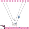 image:imageSALLY ROSE Sanrio Hello Kitty Birthstone Necklace 18  Silver Plated Hello Kitty Necklace with Birthstone Officially LicensedDecember  Topaz Blue
