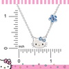 image:imageSALLY ROSE Sanrio Hello Kitty Birthstone Necklace 18  Silver Plated Hello Kitty Necklace with Birthstone Officially LicensedDecember  Topaz Blue