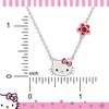 image:imageSALLY ROSE Sanrio Hello Kitty Birthstone Necklace 18  Silver Plated Hello Kitty Necklace with Birthstone Officially LicensedJanuary  Garnet Red