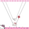 image:imageSALLY ROSE Sanrio Hello Kitty Birthstone Necklace 18  Silver Plated Hello Kitty Necklace with Birthstone Officially LicensedJanuary  Garnet Red