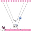 image:imageSALLY ROSE Sanrio Hello Kitty Birthstone Necklace 18  Silver Plated Hello Kitty Necklace with Birthstone Officially LicensedSeptember  Saphire Blue