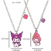 image:imageSALLY ROSE Sanrio Kuromi and My Melody Best Friend Necklace for 2 Official License Fashion BFF Necklace for 2