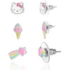 image:imageSanrio Hello Kitty Stud Earrings Set 3Piece  Hello Kitty Earrings Three Sets of Stud Earrings  Officially Licensed Ice Cream