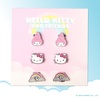 image:imageSanrio Hello Kitty and Friends Clip On Earrings 3Pack Official License  Rainbow My Melody and Hello Kitty Earrings