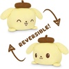 image:imageTeeTurtle Reversible Sanrio Aggretsuko Plushie 4Inch TwoSided Flip Plush Toy with Embroidered Details  Cute Mini Collectible Plush for Kids Teens and AdultsPompompurin