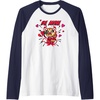 image:imageAggretsuko Be Mine Valentines Raglan Baseball TeeNavy BlueWhite