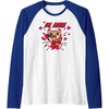 image:imageAggretsuko Be Mine Valentines Raglan Baseball TeeRoyal BlueWhite