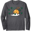 image:imageGudetama Dont Pinch Me Saint Patricks Day Long Sleeve TShirtDark Heather Grey