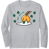 image:imageGudetama Dont Pinch Me Saint Patricks Day Long Sleeve TShirtHeather Grey