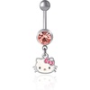 image:imageHello Kitty Belly Button Ring 14g Stainless Steel Kawaii Belly Button Piercing Jewelry Sanrio Official LicenseHello Kitty Face